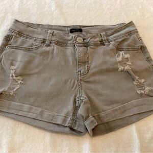 Rue 21 Faded Glory Women's Gray Distressed Shorts Size 7/8